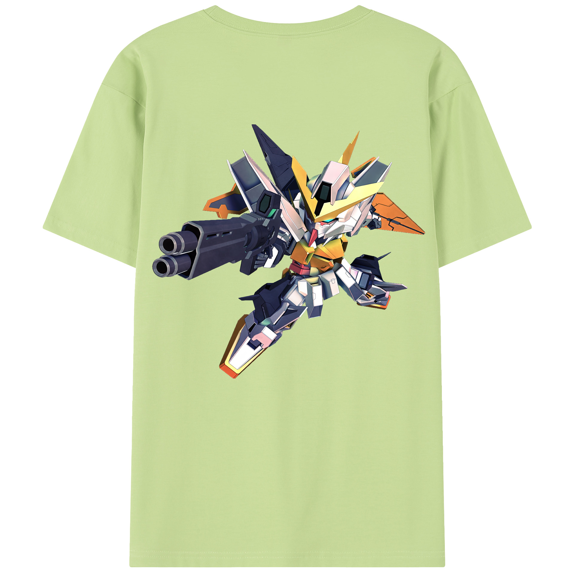 （画像用） 機動戦士ガンダム Mobile Suit Gundam 綿100％半袖Tシャツ（背面プリント）
